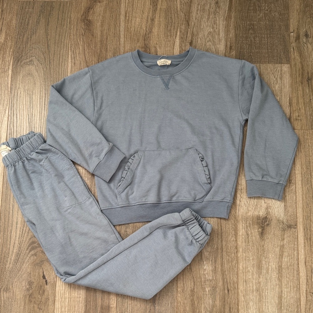 Jessica Simpson Girl Blue 2 Peace Set / Sweatshirt and Jogger Set Size 10
